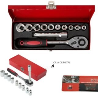 SET DE LLAVE EN CAJA TUBO 12PCS 130T09