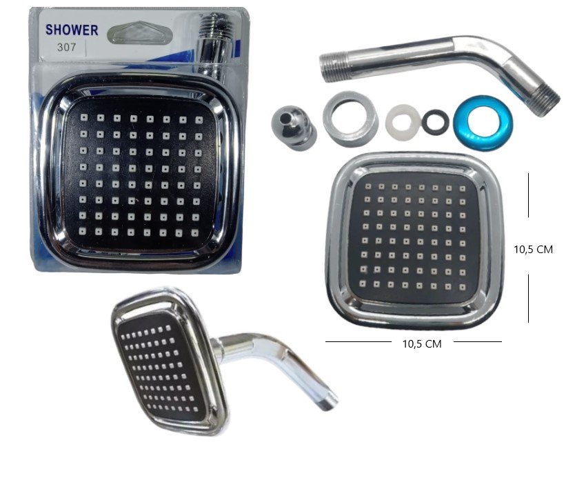 SET DE DUCHA CUADRADA BLISTER 307-TL114