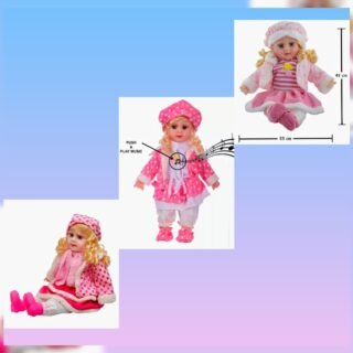 MUÑECA CON SONIDO HECHA A MANO / COLORES         370159