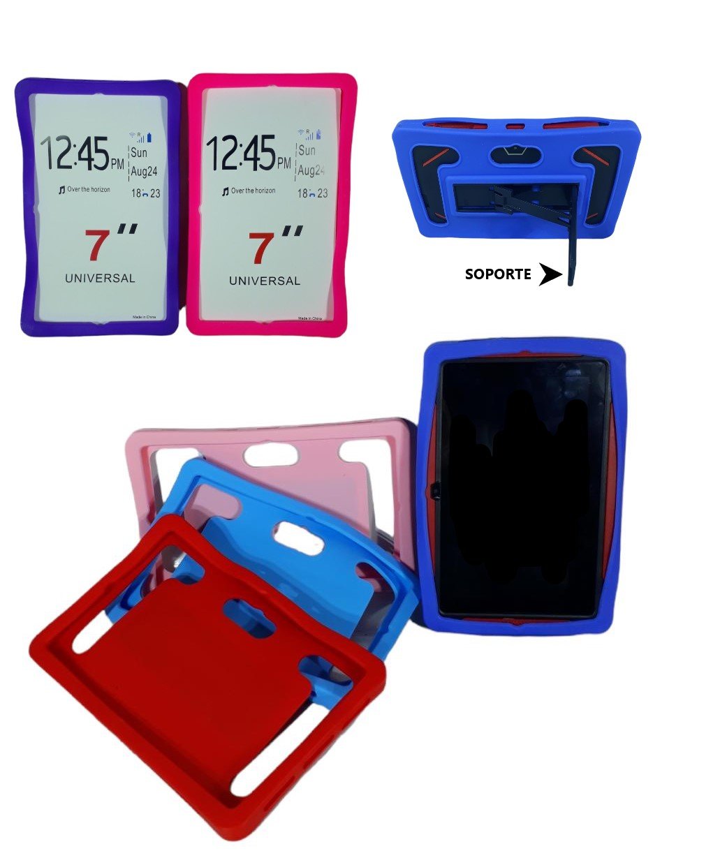 FUNDA DE SILICON DE 7plg CON SOPORTE 50100