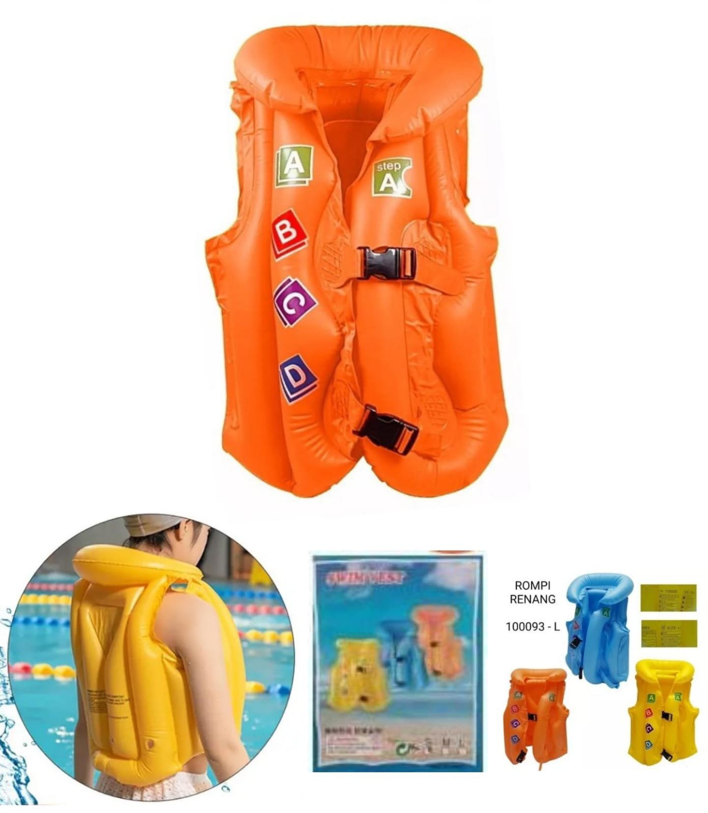 CHALECO INFLABLE INFANTIL 43x45cm 99011