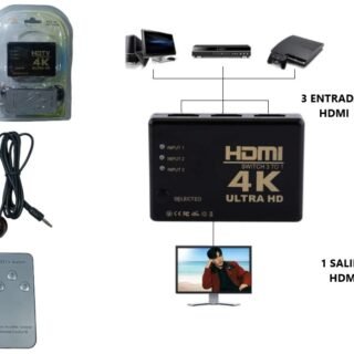 SWITCH SELECTOR HDMI 4K 3X1 C/CONTROL ADP-48008