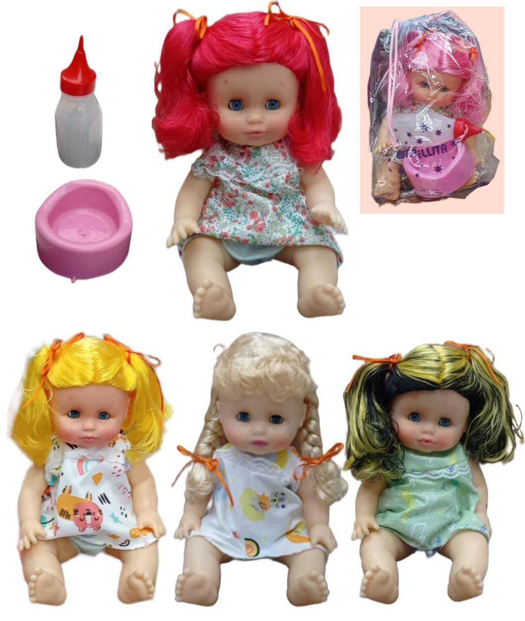 ESTRELLITA GOMA,CON PELELA Y MAMADERA ART-1065