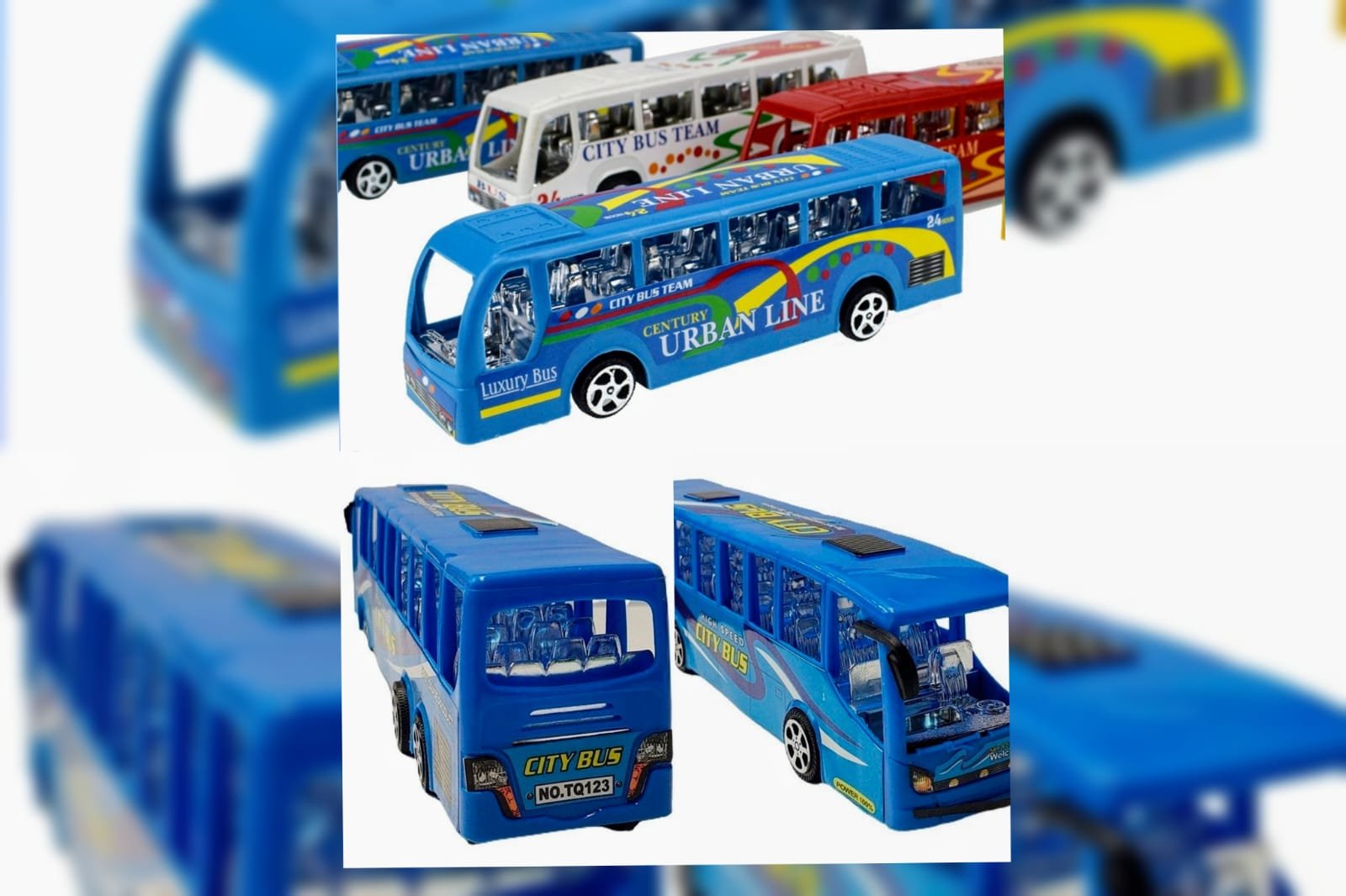 AUTOBUS EN BOLSA A FRICCION / COLORES B117437