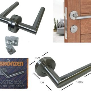 MANIJA RECTA ACERO INOXIDABLE X2 DR-02 BRZ-1050