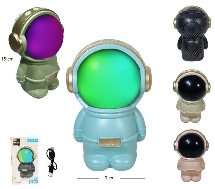 PARLANTE ASTRONAUTA BT/MP3/USB BT-21010