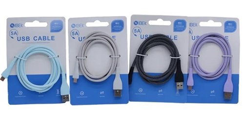 CABLE IBEK 5A IPHONE CARGA RAPIDA MALLADO CB-2402