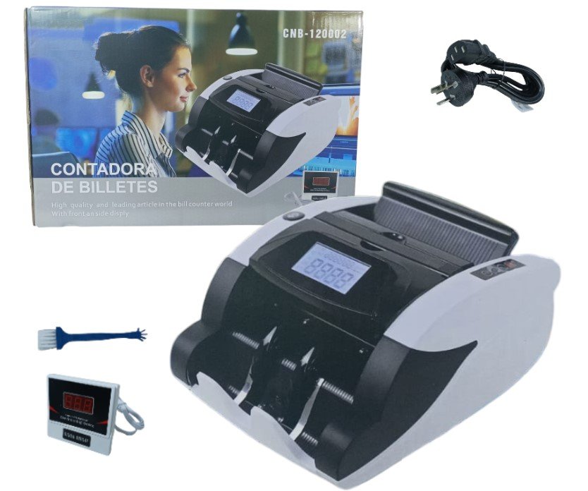 CONTADORA DE BILLETE BLACK CON VISOR CNB-120002