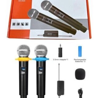 MICROFONO INALAMBRICO DOBLE                  DX-202A