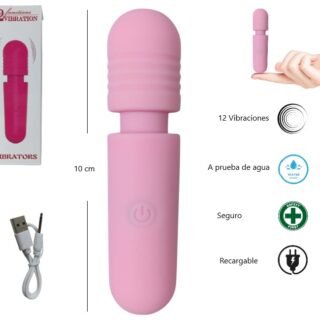 VIBRADOR DE SILICONA ROSA             ELB0033ROS