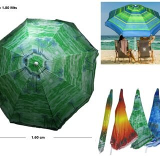 SOMBRILLA DE JARDIN/PLAYA DISEÑOS 1.80CM         FF-01