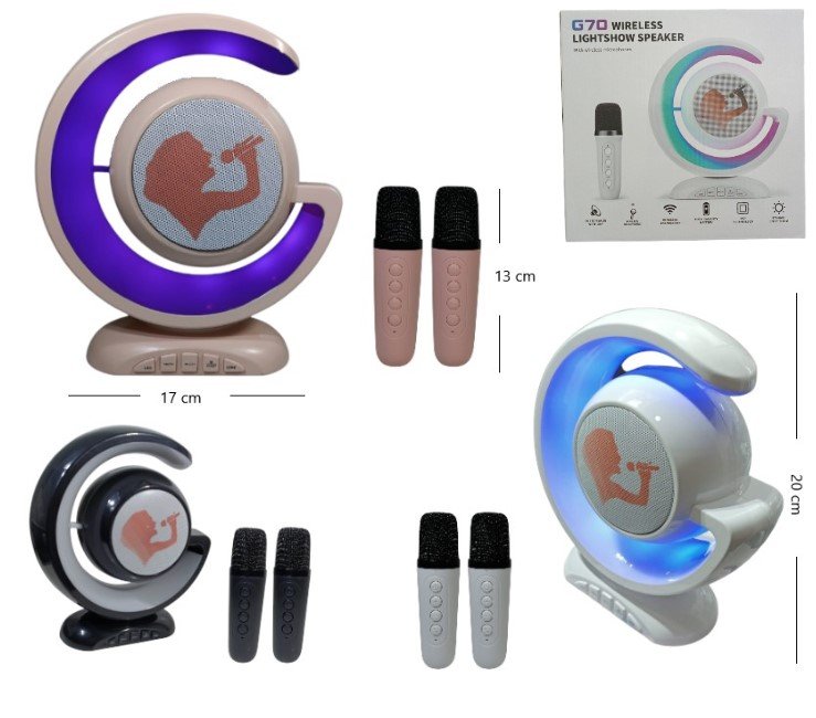 PARLANTE BT/FM/MP3 1 MICROFONO G70