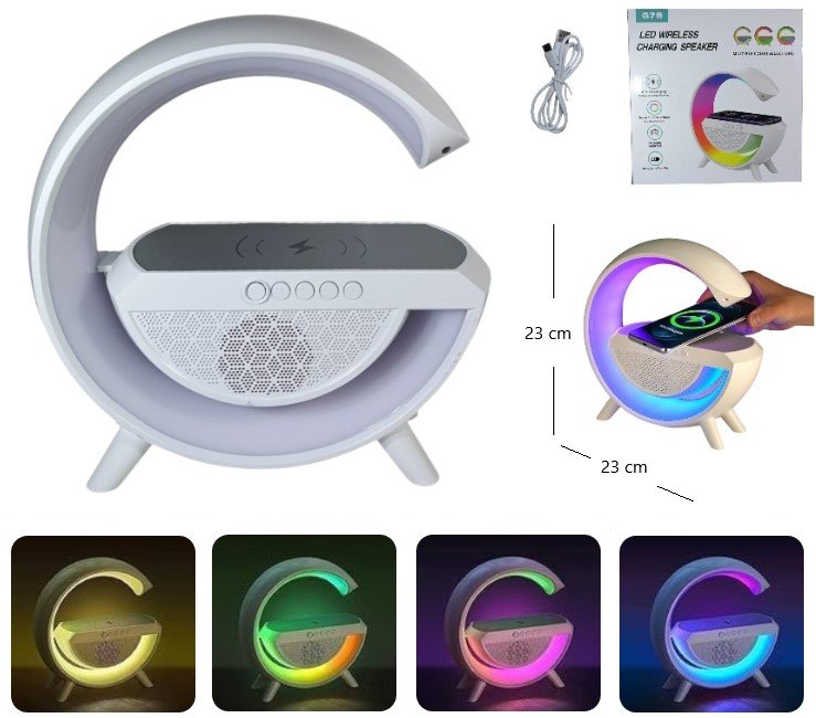 PARLANTE CON CARGADOR INALAMBRICO BT/FM G78