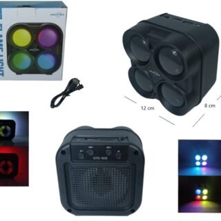 PARLANTE 3PLG C/ LUZ BLUETOOTH/FM/MP GTS-1835