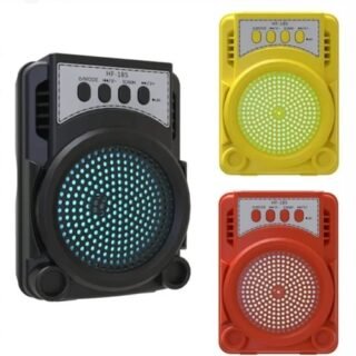 PARLANTE BT 3PLG FM-USB COLORES         HF-186