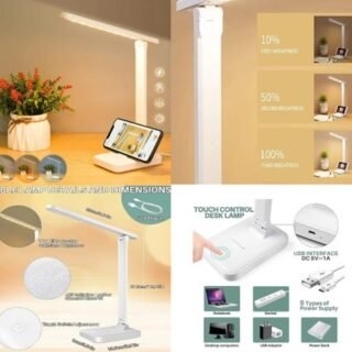 LAMPARA LED DE ESCRITORIO FLEXIBLE SIMIL CUERO                 HG-688A