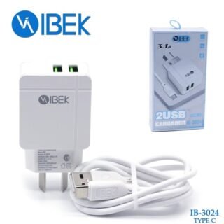 CARGADOR IBEK 3.1A TIPO C CABLE DESMONTABLE            IB-3024