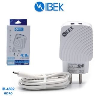 CARGADOR IBEK 4.8A MICRO-V8 CABLE DESMONTABLE IB-4802