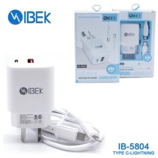 CARGADOR IBEK QC3.0+PD20W TIPO C A IPHONE             IB-5804