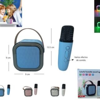 PARLANTE BT CON LUZ 1 MICROFONO           K18