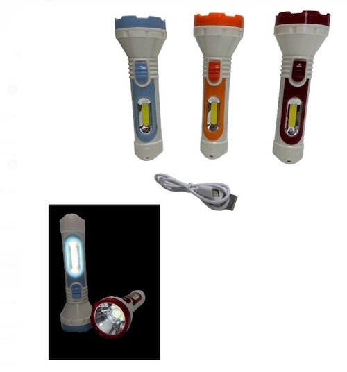 LINTERNA 2 POSICIONES RECARGABLE 3W USB KD-4507