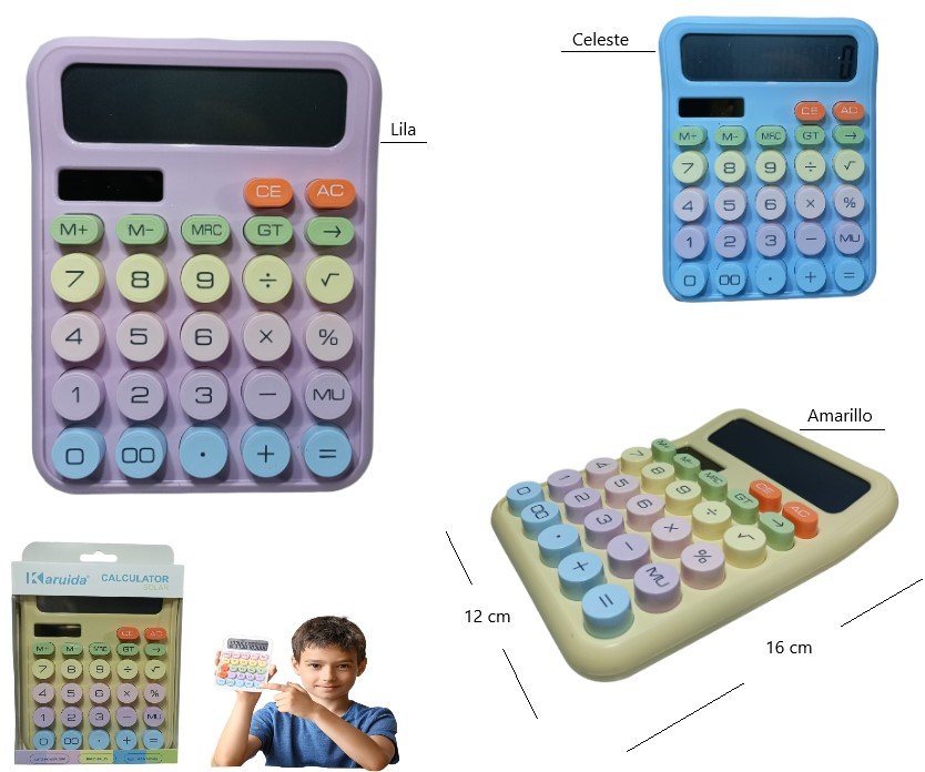 CALCULADORA KAWAII 12DIGITOS KK-2280