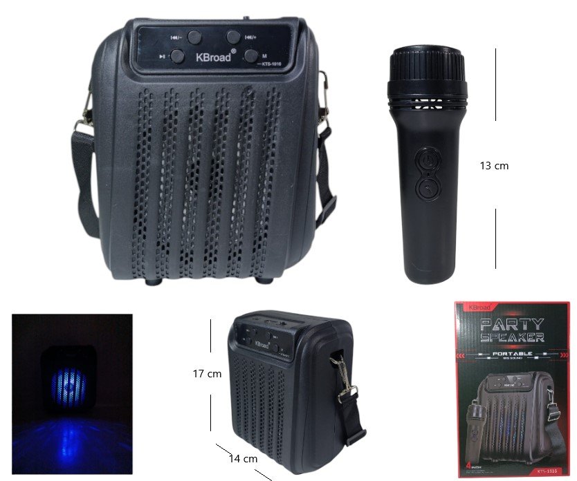 PARLANTE C/MICROFONO 4PLG KTS-1916