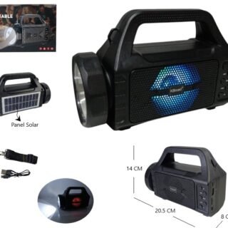 PARLANTE SOLAR BT Y LINTERNA 3PLG            KTS-2031