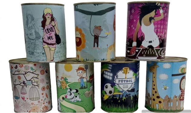 ALCANCIA LATA N-3 MODELOS VARIOS LO-0146