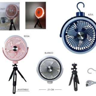 VENTILADOR MZL33-1A LEZ LED Y TRIPODE                MZL33