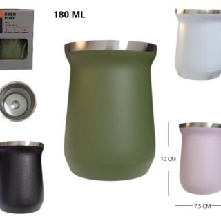 MATE TERMICO DE ACERO INOXIDABLE 180ML NEO-180ML