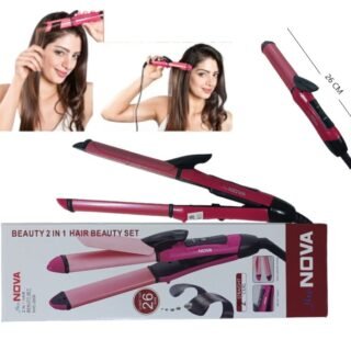 PLANCHITA 2 EN 1 LISO Y RIZADORA NHC-1818SC