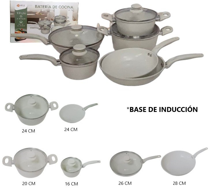 SET DE OLLAS DE COCINA 10PCS OR-CK100A