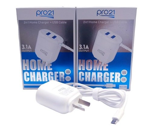 CARGADOR PRO21 3.1A V8 MICRO USB P-31/99001