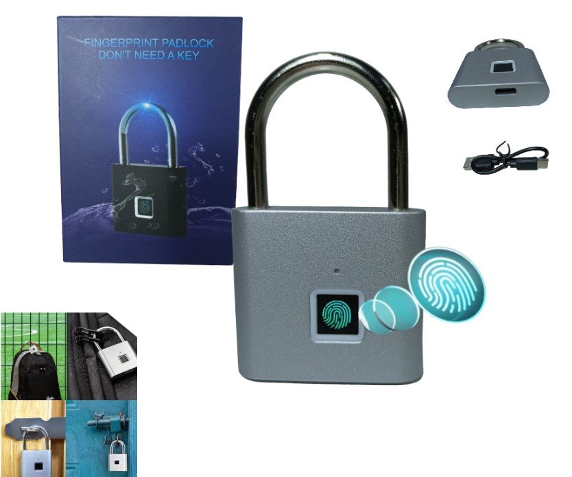 CANDADO CON HUELLA DIGITAL P-252KA P252KA