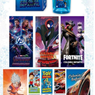 PERFUME d/TOCADOR PARA NIÑOS DE PERSONAJES 120cc PERF-NIÑO