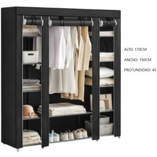 ROPERO 3 COMPARTIMIENTOS C/PERCHERO R-15