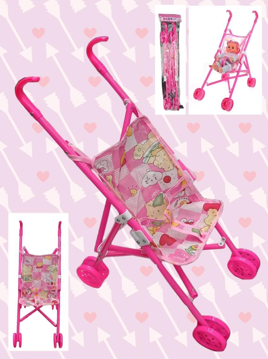 COCHE PARAGUA PARA MUNECA COLORES RJ-03065/AC8971