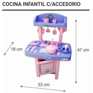 COCINA INFANTIL C/ACCESORIO EN BOLSA RJ-CP10