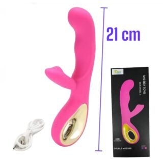 MASAJEADOR SILICONADO C/ VIBRACION RECARGABLE         ST-106