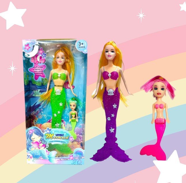 MUÑECA SIRENA EN CAJA T-3168