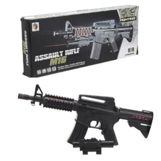 AMETRALLADORA CON SONIDO Y LASER A PILAS 45CM          T-3201