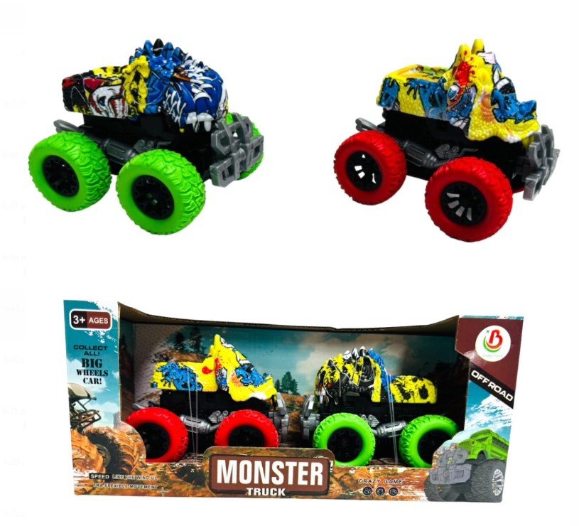 CARRO DINO 4X4 EN CAJA X 2 UNIDADES T-3642