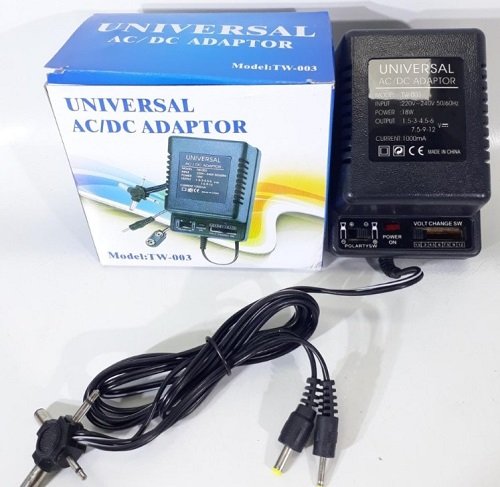 CARGADOR ADAPTADOR UNIVERSAL 1.5 A 12V TW003 TW-003