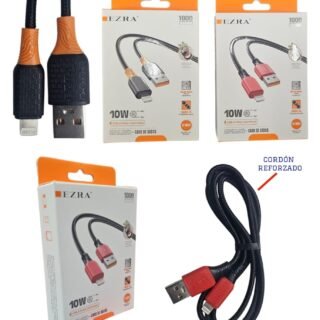 CABLE EZRA DE 2A USB-IPHONE DE10W REFORZADO         W83-EZRA