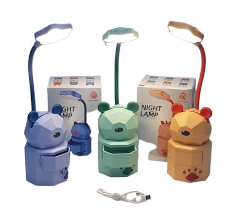 LAMPARA VELADOR RECARGABLE C/BAUL YC5801