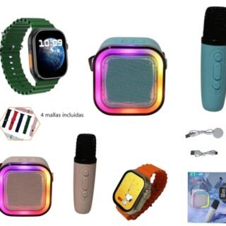 SET DE PARLANTE K12 C/ 1 MICROFONO Y RELOJ SMART ZT-40