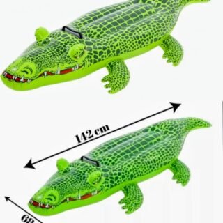 SALVAVIDAS COCODRILO INFLABLE CAJA 142x68x23CM           31225