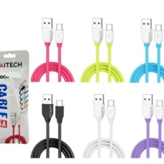 CABLE AITECH 5A TIPO C SILICONADO COLORES        AICA181406X