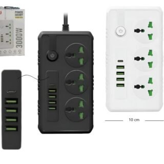 ZAPATILLA CARGADOR 4USB+TP 3.4A B09